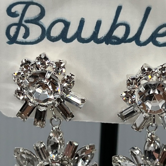 Baubles Chandelier Austrian Crystal Silver Earrings $12 EA or Bundle 3/$20 - Picture 3 of 11
